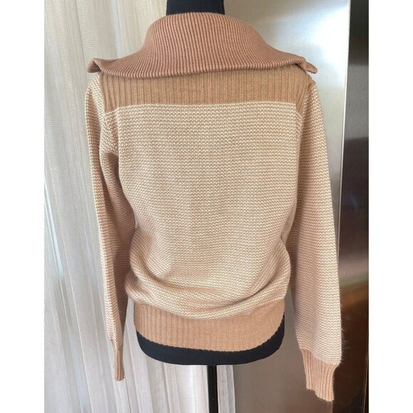 Vintage unisex cardigan, 80s knitted zipped jacket, Sears sweater gender neutral - Picture 6 of 10